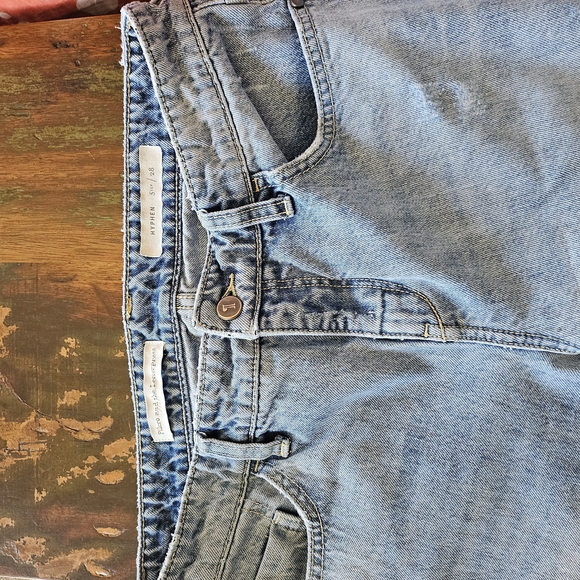 Plicro & The Letterpress Hyphen Distressed Straight Leg Women's Size 28 Jeans - Picture 3 of 5